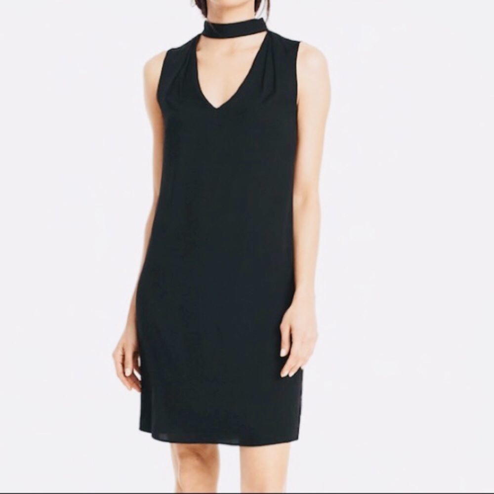 WHBM Choker V-Neck Shift dress size 4
